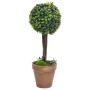 Artificial boxwood plants 2 units ball shape green pot 56 cm by vidaXL, artificial flora - Ref: Foro24-336517, Price: 62,69 €...