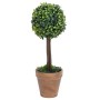 Artificial boxwood plants 2 units ball shape green pot 56 cm by vidaXL, artificial flora - Ref: Foro24-336517, Price: 62,69 €...