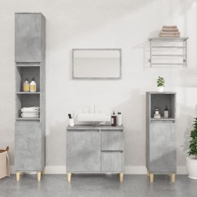 Bathroom cabinet made of gray concrete plywood, measuring 30x30x190 cm. by vidaXL, bathroom vanities - Ref: Foro24-819792, Pr...