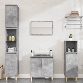 Concrete gray plywood 2-piece bathroom furniture set by vidaXL, Bathroom furniture - Ref: Foro24-3185585, Price: 175,05 €, Di...