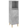 Set muebles de baño 3 piezas madera contrachapada gris hormigón de vidaXL, Muebles de baño - Ref: Foro24-3185617, Precio: 200...