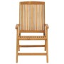 Reclining garden chairs and cushions 2 pcs solid teak wood by vidaXL, Garden chairs - Ref: Foro24-3196434, Price: 301,14 €, D...