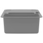 Fregadero de cocina con dos senos de granito gris de vidaXL, Fregaderos - Ref: Foro24-142947, Precio: 247,98 €, Descuento: %