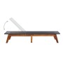 Tumbonas con mesa 2 uds ratán sintético y madera maciza acacia de vidaXL, Tumbonas - Ref: Foro24-3054501, Precio: 437,04 €, D...