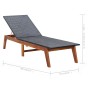 Tumbonas con mesa 2 uds ratán sintético y madera maciza acacia de vidaXL, Tumbonas - Ref: Foro24-3054501, Precio: 437,04 €, D...