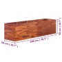 Blumenbeet aus Akazienholz 200x50x50 cm von vidaXL, Töpfe und Pflanzgefäße - Ref: Foro24-44028, Preis: 156,89 €, Rabatt: %