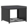 Set de muebles de jardín 4 piezas ratán sintético negro de vidaXL, Conjuntos de jardín - Ref: Foro24-44287, Precio: 265,06 €,...