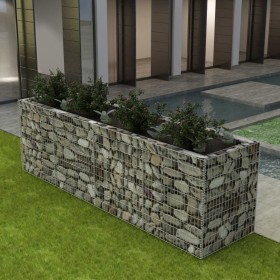 Steel gabion bed 360x90x100 cm by vidaXL, Pots and planters - Ref: Foro24-142553, Price: 185,71 €, Discount: %