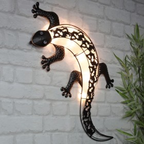 HI Solar-LED-Gartenwandleuchte mit Gecko-Form von HI, Außenbeleuchtung - Ref: Foro24-435248, Preis: 35,99 €, Rabatt: %