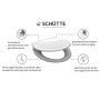 SCHÜTTE Toilet seat soft close quick release ANTHRAZIT duroplastic by SCHÜTTE, Toilet and bidet seats - Ref: Foro24-435096, P...