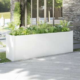 Solid white pine wood planter 200x50x70 cm by vidaXL, Pots and planters - Ref: Foro24-810775, Price: 207,99 €, Discount: %