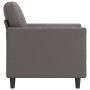 Sillón cuero sintético gris 60 cm de vidaXL, Sofás - Ref: Foro24-359325, Precio: 161,99 €, Descuento: %