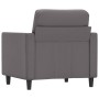 Sillón cuero sintético gris 60 cm de vidaXL, Sofás - Ref: Foro24-359325, Precio: 161,99 €, Descuento: %