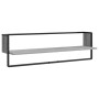 Wall shelves with bars 6 pieces Sonoma gray engineered wood by vidaXL, Shelves and shelves - Ref: Foro24-836316, Price: 72,82...