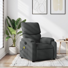 Sillón de masaje reclinable de tela gris oscuro de vidaXL, Sillones - Ref: Foro24-373423, Precio: 234,99 €, Descuento: %