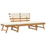 Garden bench with cushions 2 in 1 190 cm solid acacia wood by vidaXL, garden benches - Ref: Foro24-42647, Price: 190,13 €, Di...