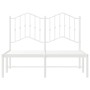 Metal bed frame with white headboard 120x190 cm by vidaXL, Beds and slatted bases - Ref: Foro24-373835, Price: 93,75 €, Disco...