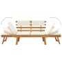 Garden bench with cushions 2 in 1 190 cm solid acacia wood by vidaXL, garden benches - Ref: Foro24-42647, Price: 190,13 €, Di...