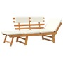 Garden bench with cushions 2 in 1 190 cm solid acacia wood by vidaXL, garden benches - Ref: Foro24-42647, Price: 190,13 €, Di...