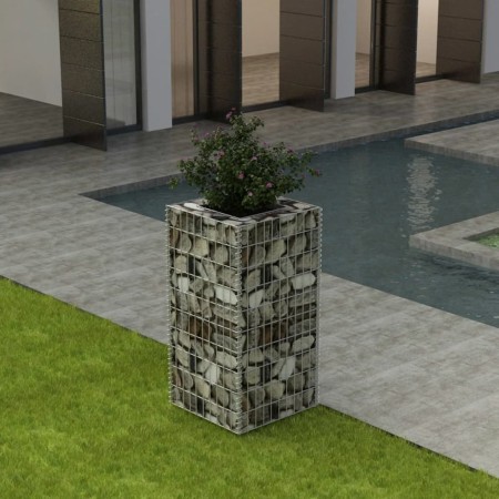 Steel gabion bed 50x50x100 cm by vidaXL, Pots and planters - Ref: Foro24-142557, Price: 47,99 €, Discount: %