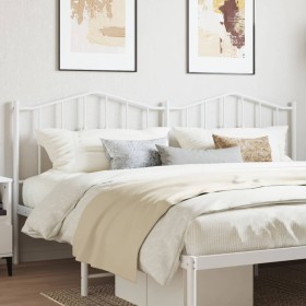 Cabecero de metal blanco 193 cm de vidaXL, Cabeceros y pies de cama - Ref: Foro24-373875, Precio: 35,99 €, Descuento: %