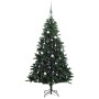 Artificial Christmas tree with hinges 300 LED and balls 240 cm by vidaXL, Christmas trees - Ref: Foro24-3210419, Price: 252,7...