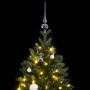 Árbol Navidad artificial con bisagras 150 LED y bolas 120 cm de vidaXL, Arboles de navidad - Ref: Foro24-3210309, Precio: 73,...