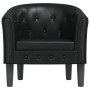 Sillón cuero sintético negro de vidaXL, Sillones - Ref: Foro24-356457, Precio: 198,61 €, Descuento: %