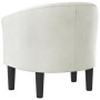 Sillón cuero sintético blanco de vidaXL, Sillones - Ref: Foro24-356460, Precio: 135,74 €, Descuento: %