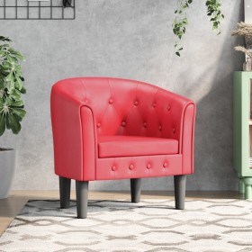 Sillón cuero sintético rojo de vidaXL, Sillones - Ref: Foro24-356462, Precio: 155,99 €, Descuento: %