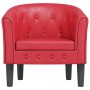 Sillón cuero sintético rojo de vidaXL, Sillones - Ref: Foro24-356462, Precio: 160,08 €, Descuento: %