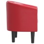 Sillón cuero sintético rojo de vidaXL, Sillones - Ref: Foro24-356462, Precio: 160,08 €, Descuento: %