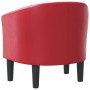 Sillón cuero sintético rojo de vidaXL, Sillones - Ref: Foro24-356462, Precio: 160,08 €, Descuento: %