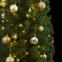 Schmaler Weihnachtsbaum mit 300 LEDs und Kugeln 300 cm von vidaXL, Weihnachtsbäume - Ref: Foro24-3210230, Preis: 102,77 €, Ra...