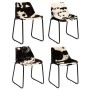 Genuine Goat Leather Dining Chairs 4 Pack by vidaXL, dining chairs - Ref: Foro24-275276, Price: 511,43 €, Discount: %