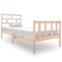 Estructura de cama madera maciza de pino 75x190 cm de vidaXL, Camas y somieres - Ref: Foro24-3101308, Precio: 92,73 €, Descue...