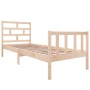 Solid pine wood bed frame 75x190 cm by vidaXL, Beds and slatted bases - Ref: Foro24-3101308, Price: 92,20 €, Discount: %