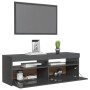 TV cabinet with LED lights glossy gray 120x35x40 cm by vidaXL, TV Furniture - Ref: Foro24-804381, Price: 101,16 €, Discount: %