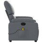 Sillón de masaje reclinable cuero sintético gris de vidaXL, Sillones - Ref: Foro24-373444, Precio: 210,75 €, Descuento: %