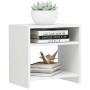 Glossy white plywood nightstand 40x30x40 cm by vidaXL, Nightstands - Ref: Foro24-800021, Price: 31,52 €, Discount: %