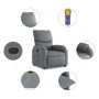 Sillón de masaje reclinable cuero sintético gris de vidaXL, Sillones - Ref: Foro24-373444, Precio: 210,75 €, Descuento: %