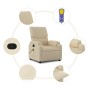 Cream Fabric Reclining Massage Chair by vidaXL, Armchairs - Ref: Foro24-373431, Price: 233,99 €, Discount: %