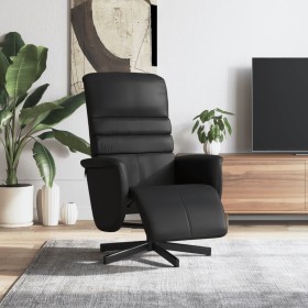 Recliner chair with footrest in black synthetic leather by vidaXL, Armchairs - Ref: Foro24-356703, Price: 212,99 €, Discount: %