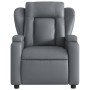 Sillón de masaje reclinable cuero sintético gris de vidaXL, Sillones - Ref: Foro24-372437, Precio: 266,43 €, Descuento: %