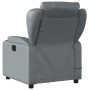 Sillón de masaje reclinable cuero sintético gris de vidaXL, Sillones - Ref: Foro24-372437, Precio: 266,43 €, Descuento: %