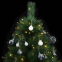 Artificial Christmas tree with hinges 300 LED and balls 180 cm by vidaXL, Christmas trees - Ref: Foro24-3210428, Price: 125,7...