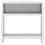 Glossy white plywood nightstand 40x30x40 cm by vidaXL, Nightstands - Ref: Foro24-800021, Price: 31,52 €, Discount: %