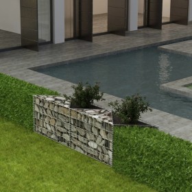 Gabion wall basket galvanized steel 120x30x50 cm by vidaXL, fence panels - Ref: Foro24-142540, Price: 45,47 €, Discount: %