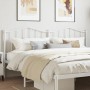 Cabecero de metal blanco 160 cm de vidaXL, Cabeceros y pies de cama - Ref: Foro24-373873, Precio: 31,63 €, Descuento: %