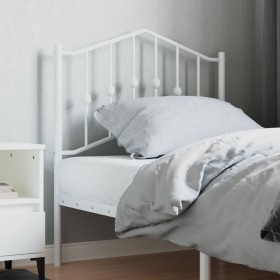 White metal headboard 80 cm by vidaXL, Headboards and footboards - Ref: Foro24-373865, Price: 22,99 €, Discount: %